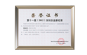 第十一屆深圳企業(yè)新紀(jì)錄 第十一屆深圳企業(yè)新紀(jì)錄